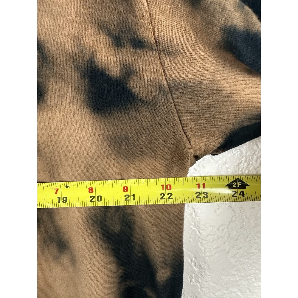 Vintage Bleach Tie-Dye T-Shirt – Brown/Black – Size XL - Picture 4 of 5